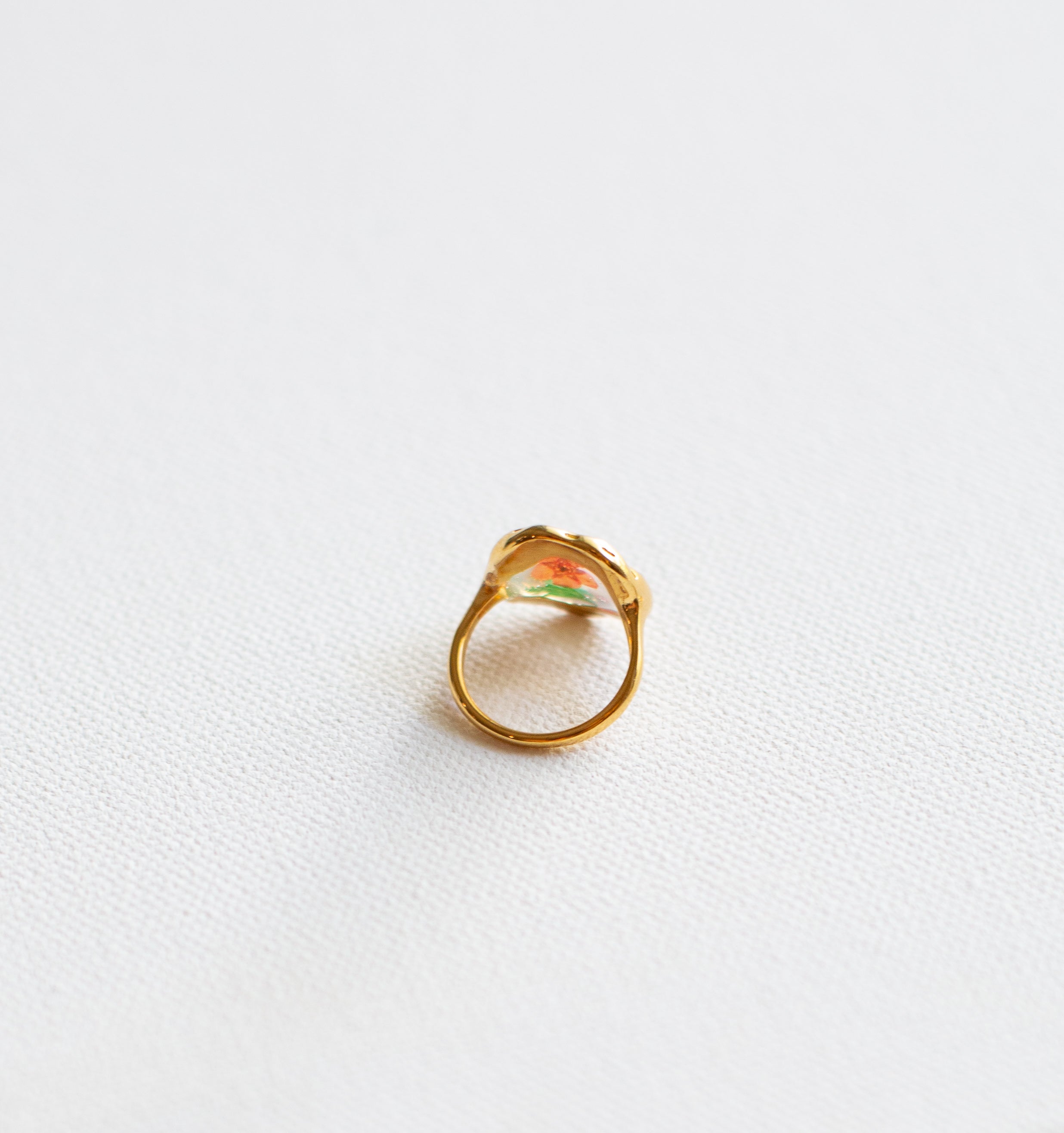 Sunday Bloom Flower Ring-18K Gold