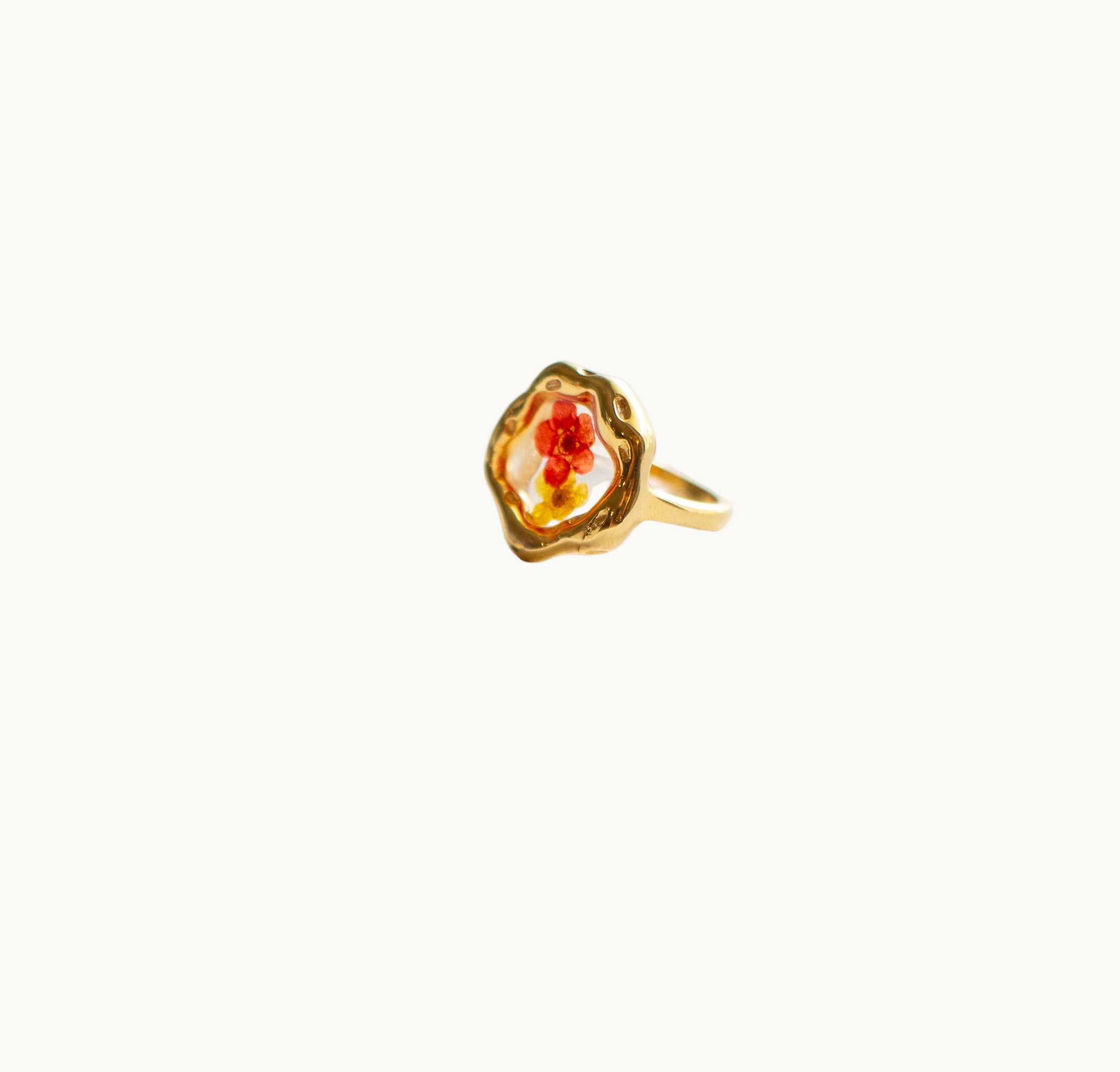 Sunday Bloom Flower Ring-18K Gold