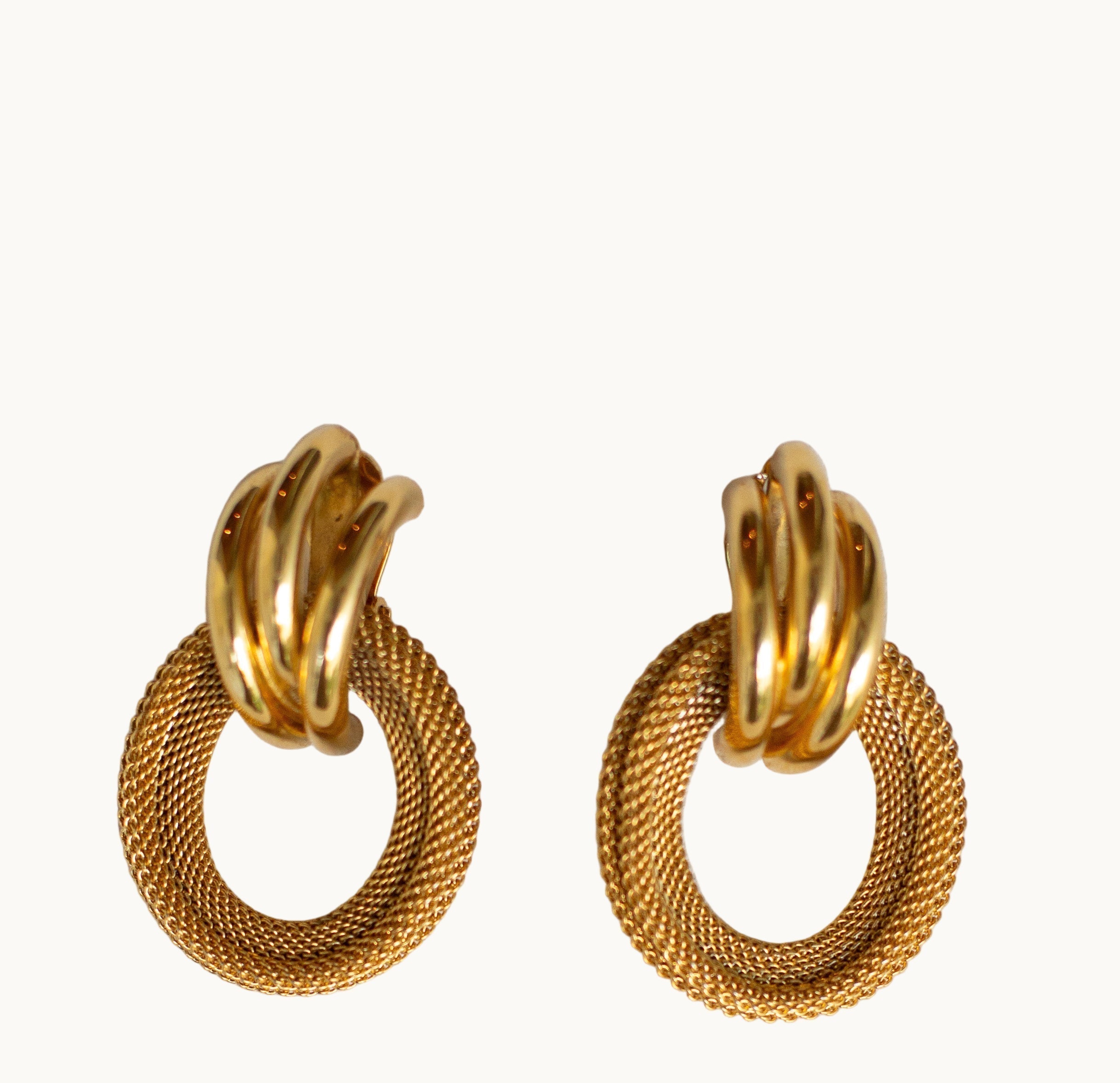 Givenchy Gold Love Knot Earrings-Vintage