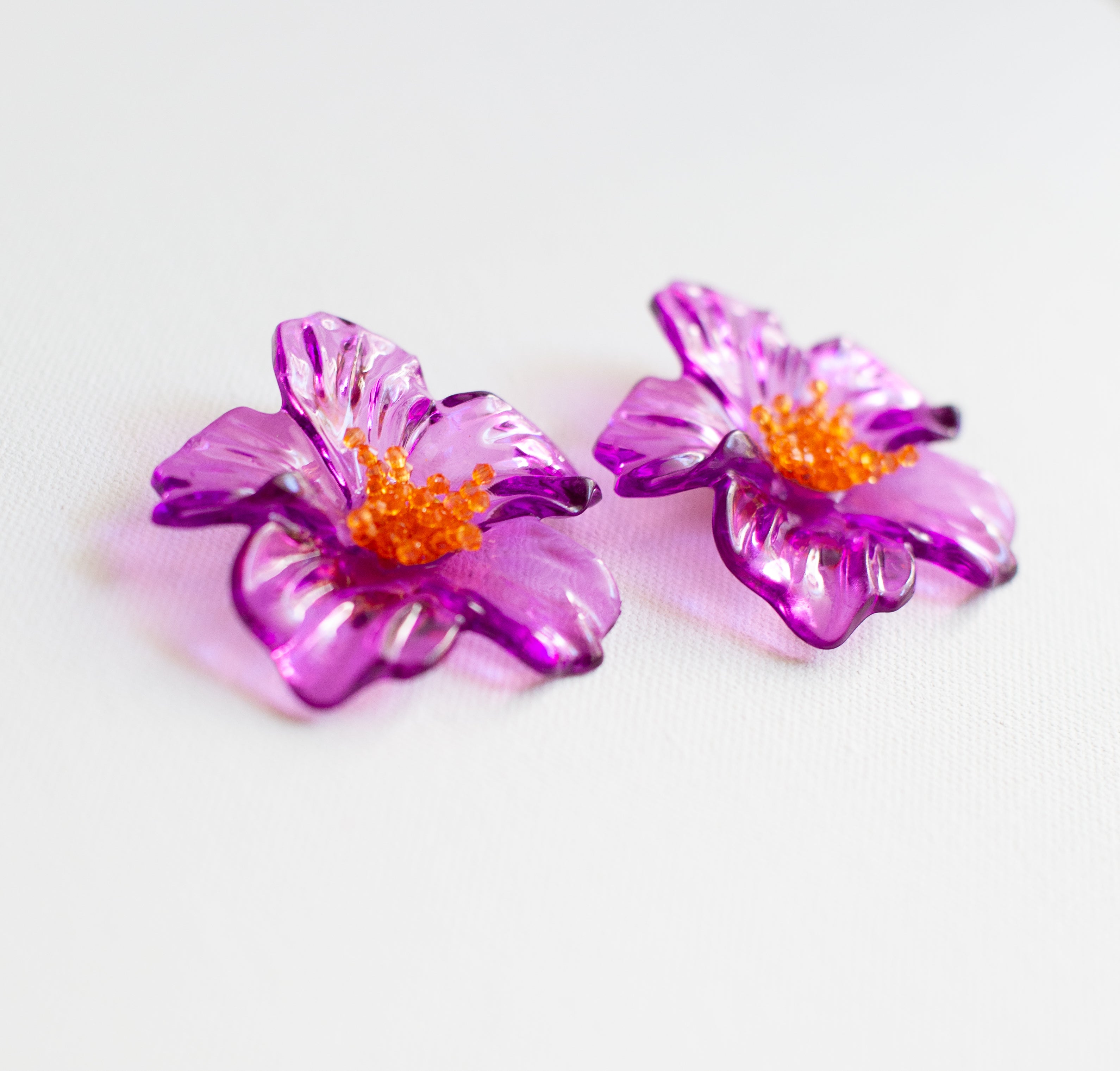 Tropic Heat Flower Earrings