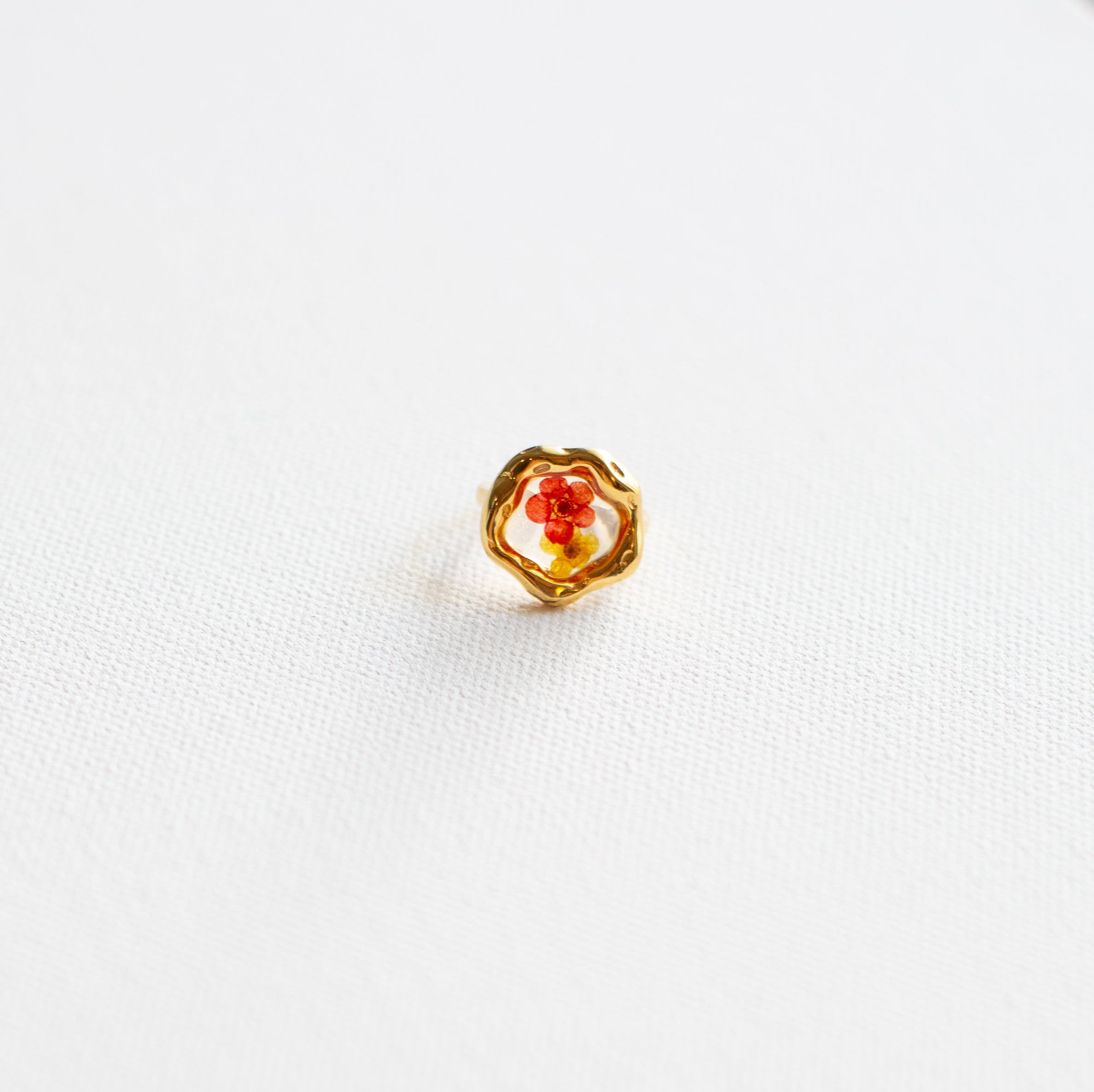Sunday Bloom Flower Ring-18K Gold