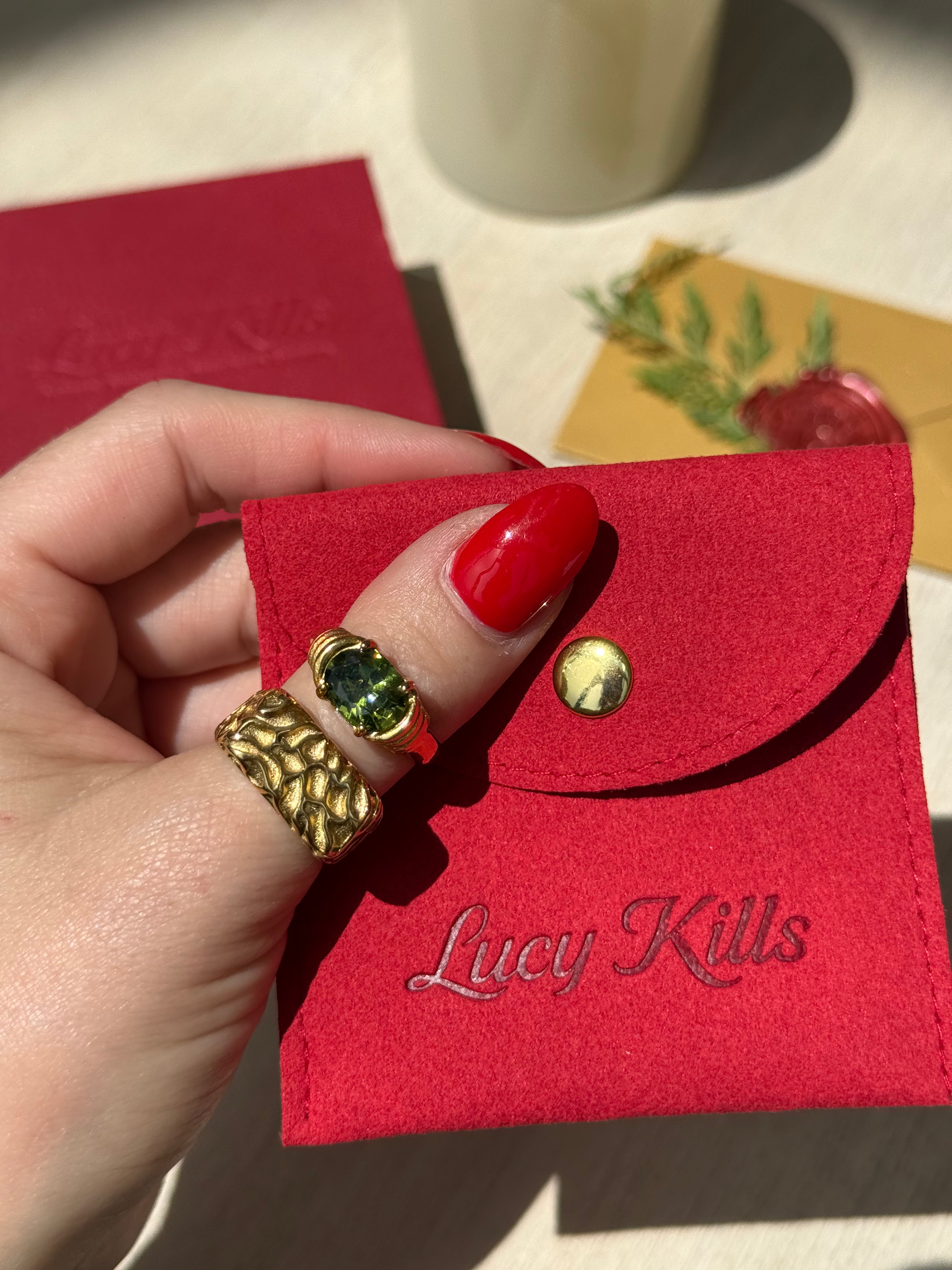 Meteor Impact-18k Gold Ring